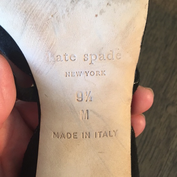 Kate Spade Suede Black Shoes - Sz 9.5 M - Picture 7 of 8